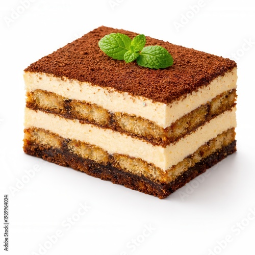 Tiramisu freigestellt auf weißem Hintergrund
Klassisches italienisches Dessert mit Kakao, Mascarpone und Löffelbiskuit als freigestellte Foodaufnahme.