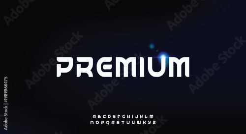 PREMIUM Digital modern alphabet font, typography technology, electronic, movie, digital, music, future logo creative design, vector illustration 10EPS