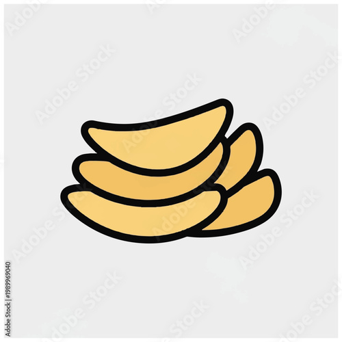 Stack of banana fruit closeup.