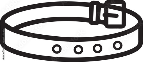 Illustration of belt icon for web and app.