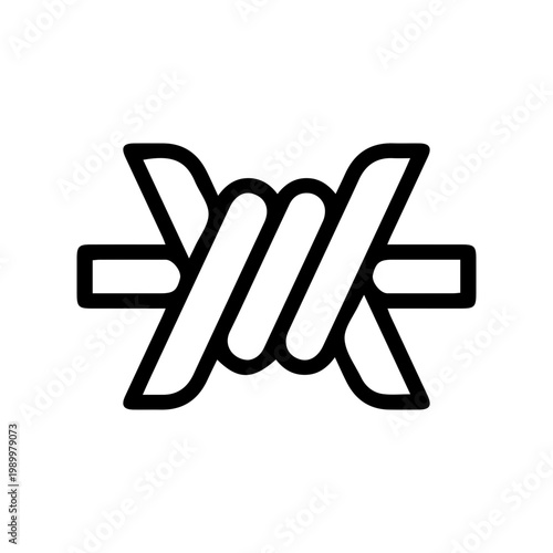 Barbed Wire Security Icon