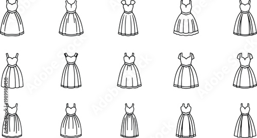 Black and white of a woman wearing a dress with long sleeves and a neckline woman silhouette