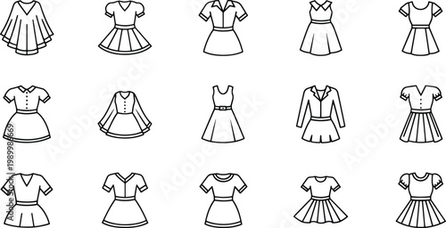 Black silhouette collection of various people in different poses and outfits human figures standing sitting