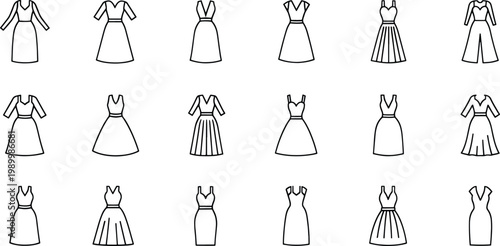 Black silhouette fashion figures in various poses and outfits black silhouettes fashion clothing styles