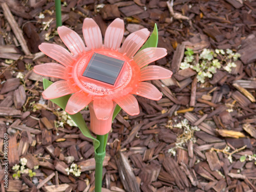 Solar Flower Garden Light On Stake Outdoor Decorative Yard Lighting Landscape Mulch