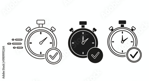 Three Stopwatches in Motion Symbolize Speed, Timing, and Technology Concepts.