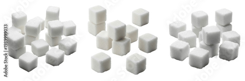Photos White Sugar Cubes Pile PNG, Sweet Sugary Confectionery Clipart, Healthy Tea Brea