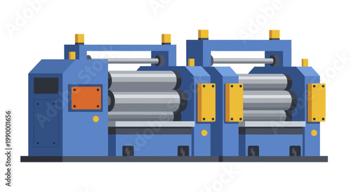 Industrial Rolling Mill Machine for Metal Processing.