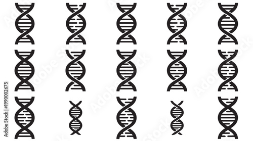 DNA double helix molecular structure.