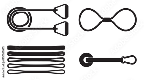 Bungee cords and elastic ropes.