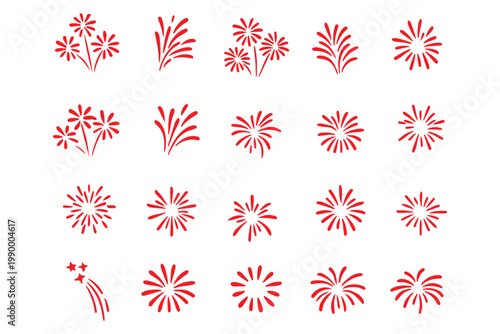 Quadro su tela Fire works icon