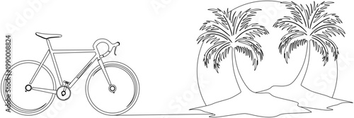 Bicycle vector illustration background for World Bicycle Day