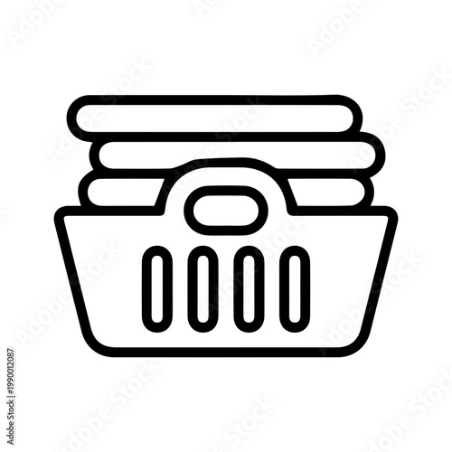 Obraz na plátně Laundry basket icon