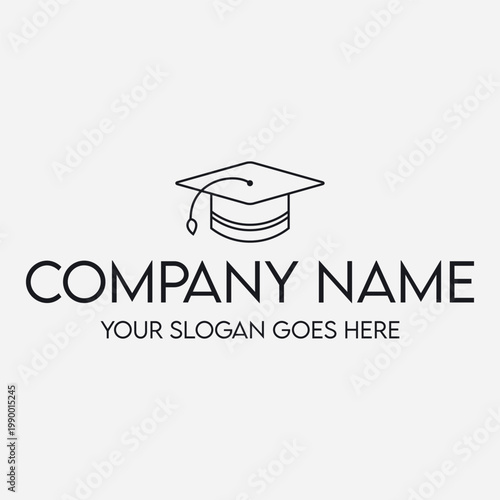 Bachelor's hat illustration vector