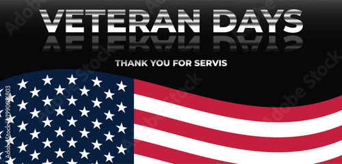 Honor Veterans on November 11th with a patriotic tribute to their service, featuring the American flag, a saluting soldier, and a symbolic red poppy of remembrance