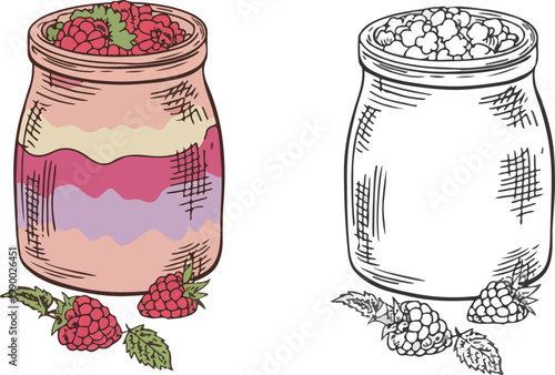 vector illustration of a glass of milk