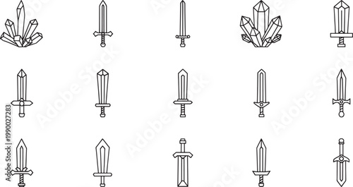 Black and white of various candlesticks and candelabras
