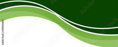 Modern green abstract pattern with dynamic wave shapes for banner and layout design.