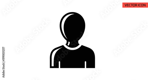 Simple black silhouette of a person icon on a white background.