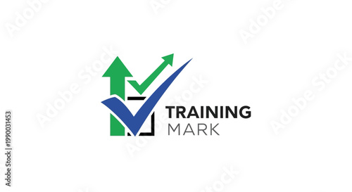 Training Mark Logo Symbolizing Business Progress and Growth