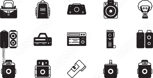 Black and white of cars, trucks, and transportation modes