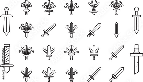 Black and white of plants, flowers, and gardening tools