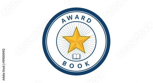 Gold Star Award Emblem for Best Book Winner