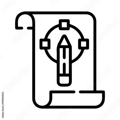 Vector design prototyping icon style