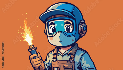 welder working in the factory