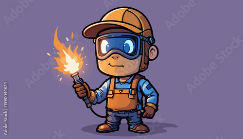 welder working in the factory
