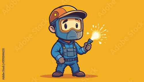 welder working in the factory