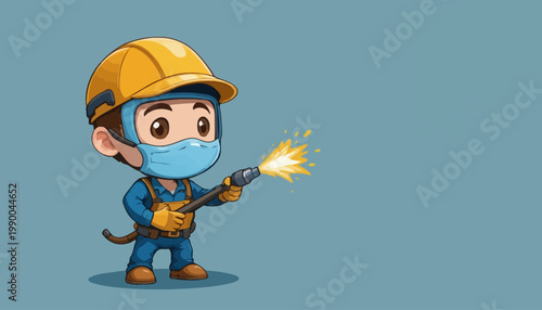 welder working in the factory