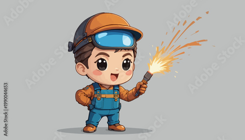 welder working in the factory