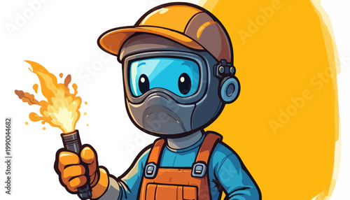 welder working in the factory