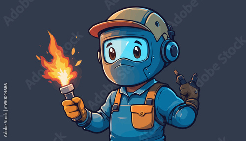 welder working in the factory