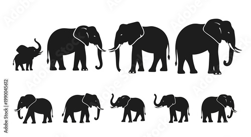 Silhouette of a howling wolf on a white background, perfect for designs related to nature, wildlife, and wild animals