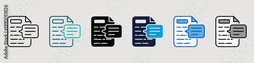 Annotation Single Icon Pack Multistyle