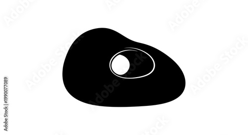 Abstract Organic Shape Vector Illustration with Minimalist Design