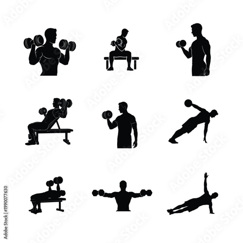 Contortionist and Extreme Flexibility Gymnastics Silhouettes High Performance Artistic Poses