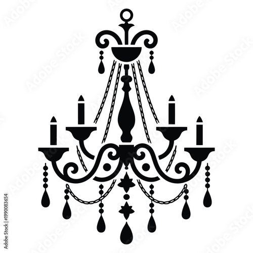 chandelier vector illustration