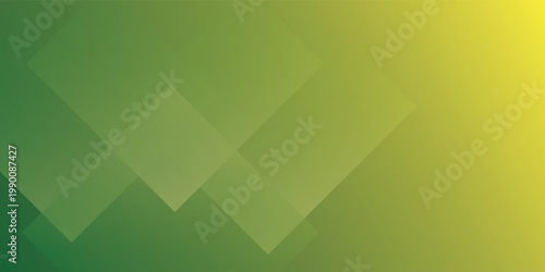 Abstract green gradient background with overlapping square and diamond shapes eps10
