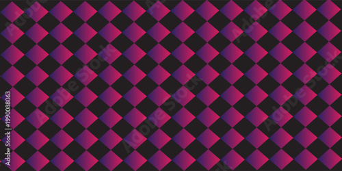 Pink and Purple Gradient Diamond Checkerboard Pattern – Abstract Geometric Background
