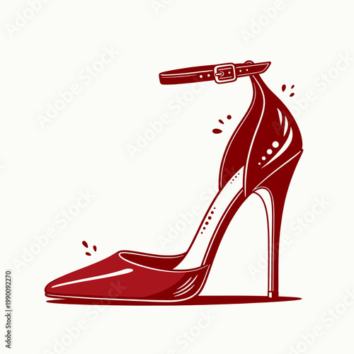 Step into elegance with the perfect pair of red stilettos, where style meets confidence.