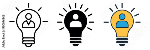 Initiative icon modern flat design symbol representing proactivity leadership and taking action for business management motivation and personal development concepts