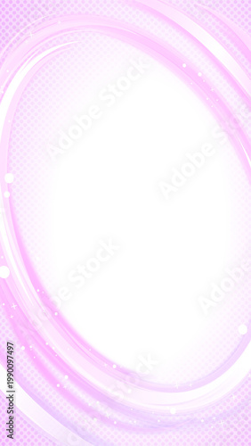 魔法風渦巻きエフェクトのある縦型のフレーム背景