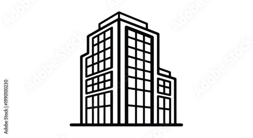 Modern office building skyscraper tower