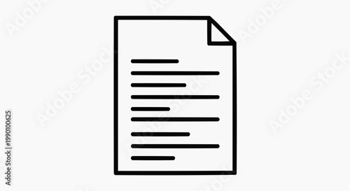 Blank document with lines for writing and copy space