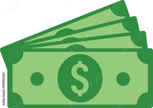 business cash flow and petty cash stack