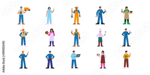 Diverse Professional Occupations Set