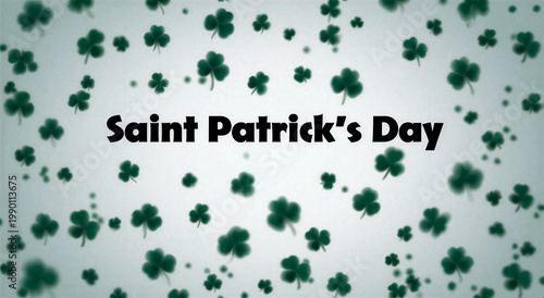 Celebrate with a vibrant saint patricks day background filled with green shamrocks and festive design elements